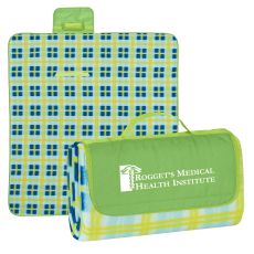 Water-Resistant Plaid Fleece Blanket - 52