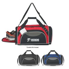 Tri-Tone Weekender Duffle Bag with Shoe Pocket - 20