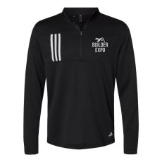 Adidas® 3-Stripes Double Knit Quarter-Zip Pullover