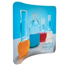 Double-sided Curved Stretch Banner Display Kit - 8'
