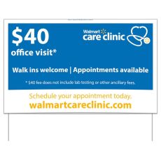 18 pt. Poster Board 2-Sided Yard Sign - 16