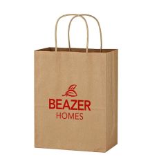 Brown Kraft Paper Bag with Handles - 8