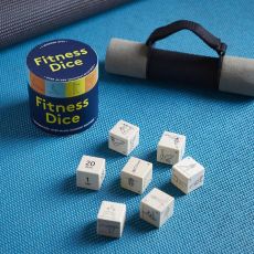 7 Piece Wooden Fitness Dice Set