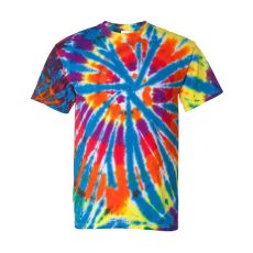 Dyenomite Short Sleeve Rainbow Cut-Spiral T-Shirt