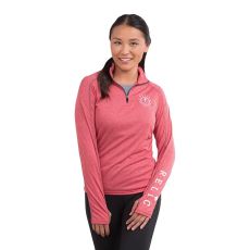 Elevate Jersey Knit Quarter Zip with Thumb Holes - Women