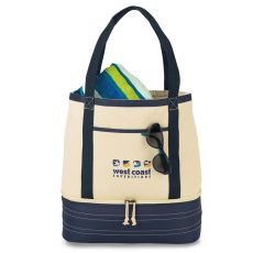 Cotton Insulated Boat Tote - 10 Can