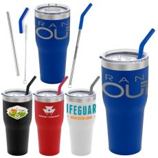 Basecamp® Vacuum Insulated Tumbler with Straw - 30 oz.