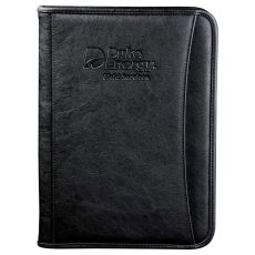 Dura-Hyde Refillable Zippered Padfolio - 8 1/2