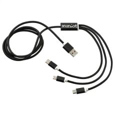 3-in-1 Long Aluminum Charging Cable