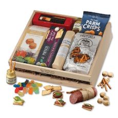 Cheese Assortment Sampler in Wooden Crate