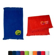 Terry Velour Fringed Sport Towel - 11