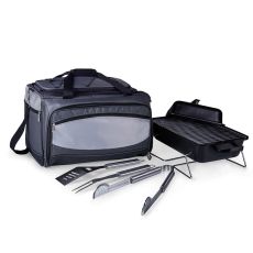 Portable Charcoal Grill & Cooler with Grill Tools