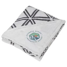 Fleece Blanket with Sculpture Print - 50