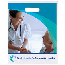 Full-Color Die-Cut Handle Plastic Bag - 12