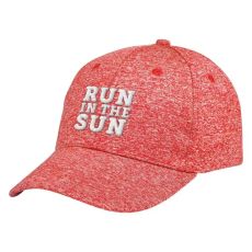 Structured Medium Profile Heather Jersey Knit Baseball Cap