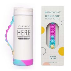 Elemental Pop Fidget Water Bottle with Straw - 14 oz.