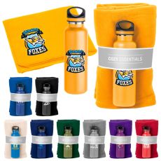 Basecamp® Fleece Blanket & Stainless Steel Water Bottle Gift Set - 20 oz.