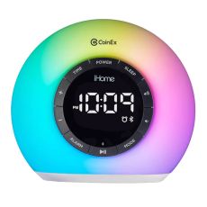 iHome® Sunrise Alarm Clock Radio with Bluetooth Speaker & Color Changing Lamp