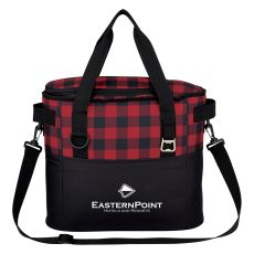 Buffalo Plaid Cooler Bag - 15