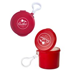 Disposable Rain Poncho in Plastic Carabiner