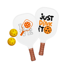 Full-Color White Smasher Pickleball Set