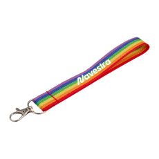 Rainbow Recycled Wrist Lanyard
