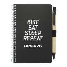Pocket Spiral Notebook with Pen - 4” x 6”