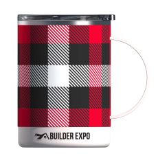 Asobu Ultimate Holiday Camp Style Mug - 12 oz. -Red Plaid