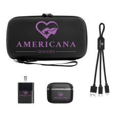 Saratoga Active Noise Cancellation Earbuds & Tech Gift Set - Set