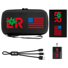 4,000 mAh Slim Powerbank & Tech Gift Set - Imprinted
