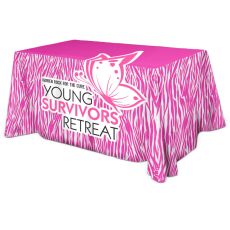 Polyester Full Color 4 Sided Table Cover - 6'