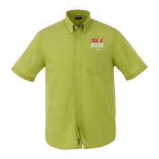Men's Poly/Cotton Poplin Short Sleeve Button Down