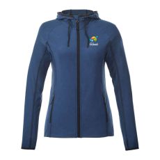 Textured Jersey Knit Hooded Jacket - Women
