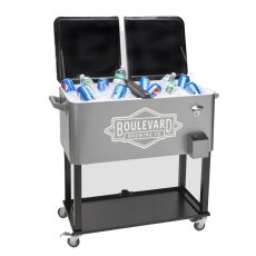 Vendor Rolling Cooler Cart - 80 Cans