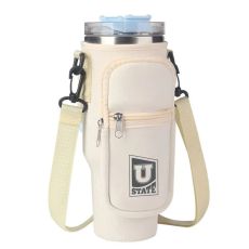 40 oz. Bottle/Tumbler Pouch with Pocket & Carabiner