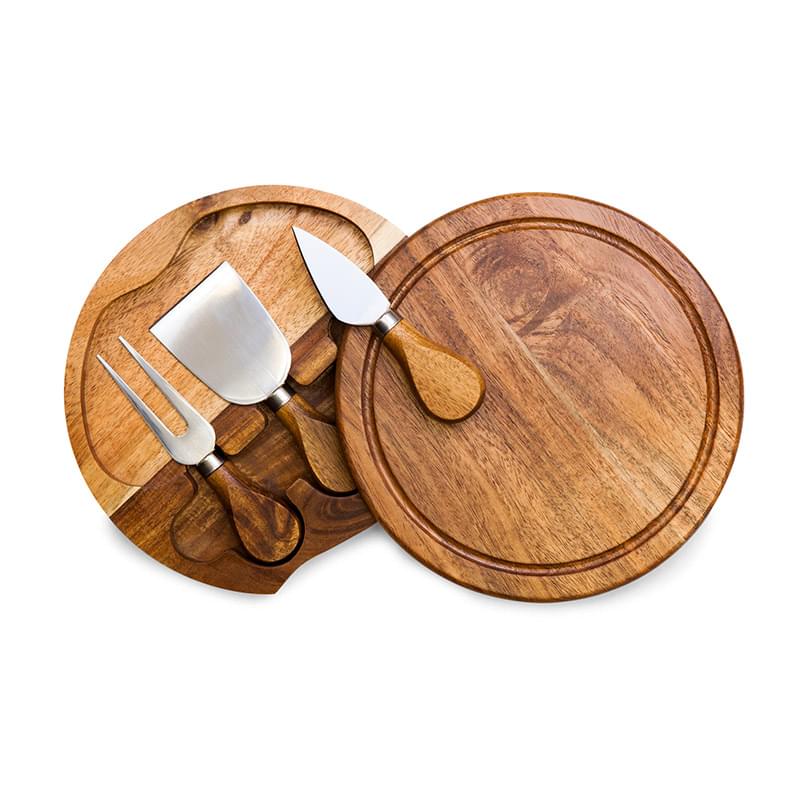 Acacia Cheese Cutting Board with Tools image