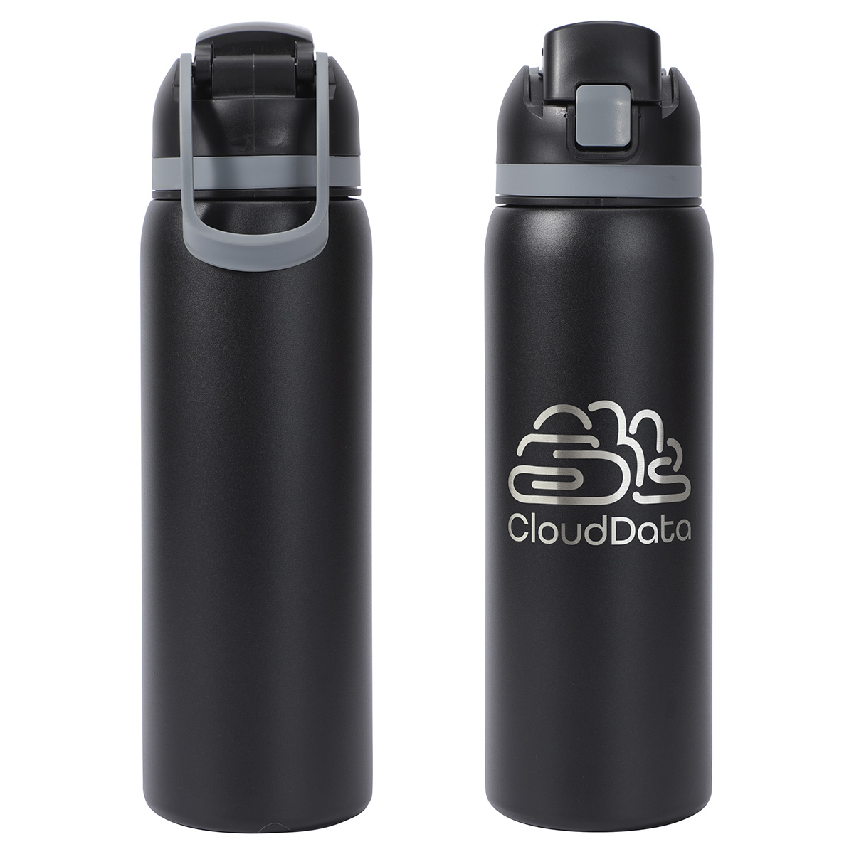 27 oz.  Vacuum Insulated Stainless Steel Bottle with Flip-Top Lid
