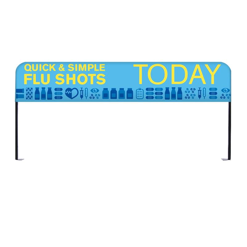 Double-sided Over-The-Top Table Header Display Kit- 8'