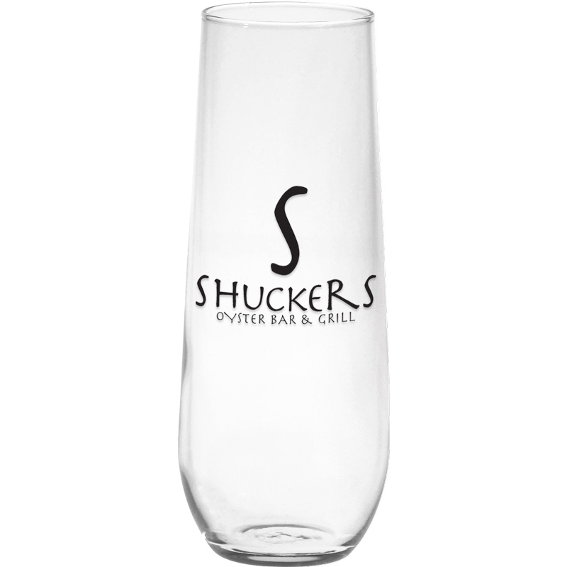8.5 oz. Stemless Flute Glass image