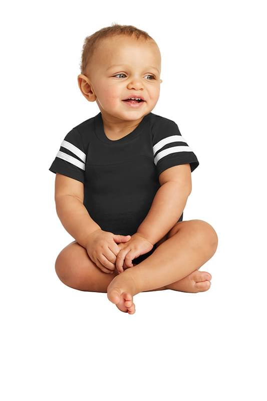 Rabbit Skins Infant Football Fine Jersey Bodysuit image