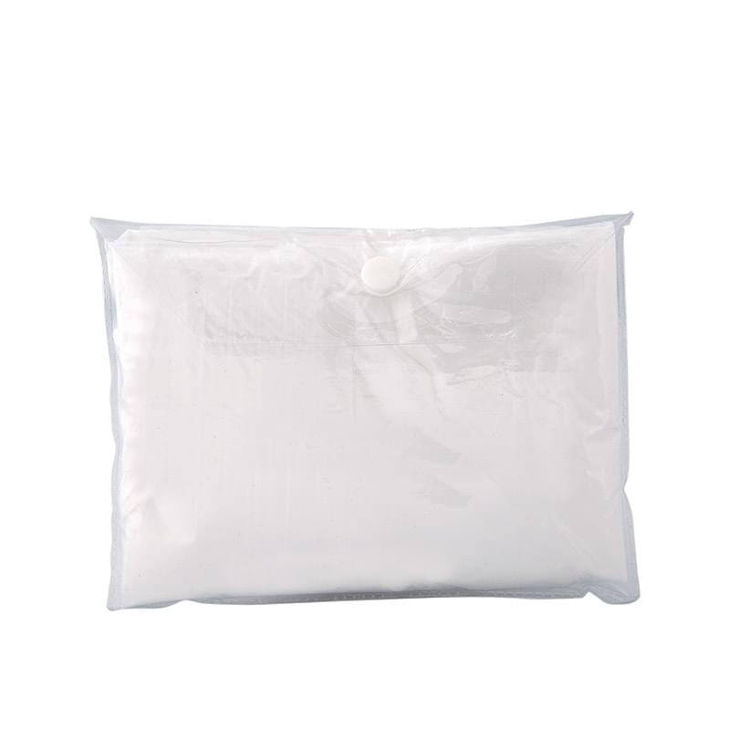 Disposable Plastic Rain Poncho in Pouch