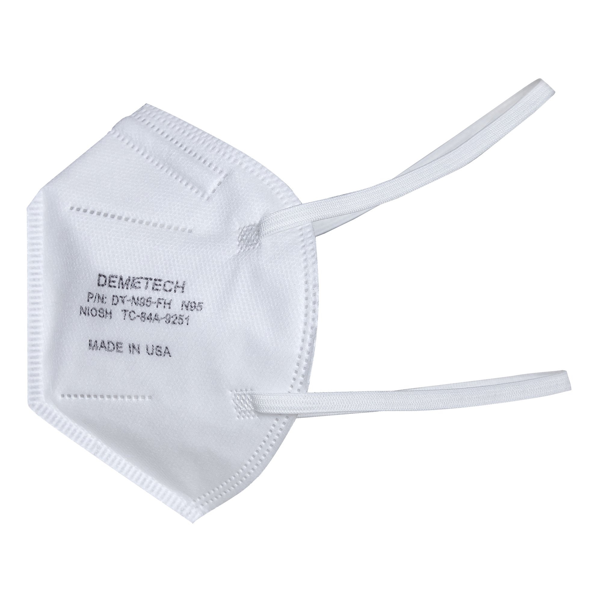 DemeTECH® USA Made Surgical Respirator Fold-Style N95 Face Mask (Price Per Mask)