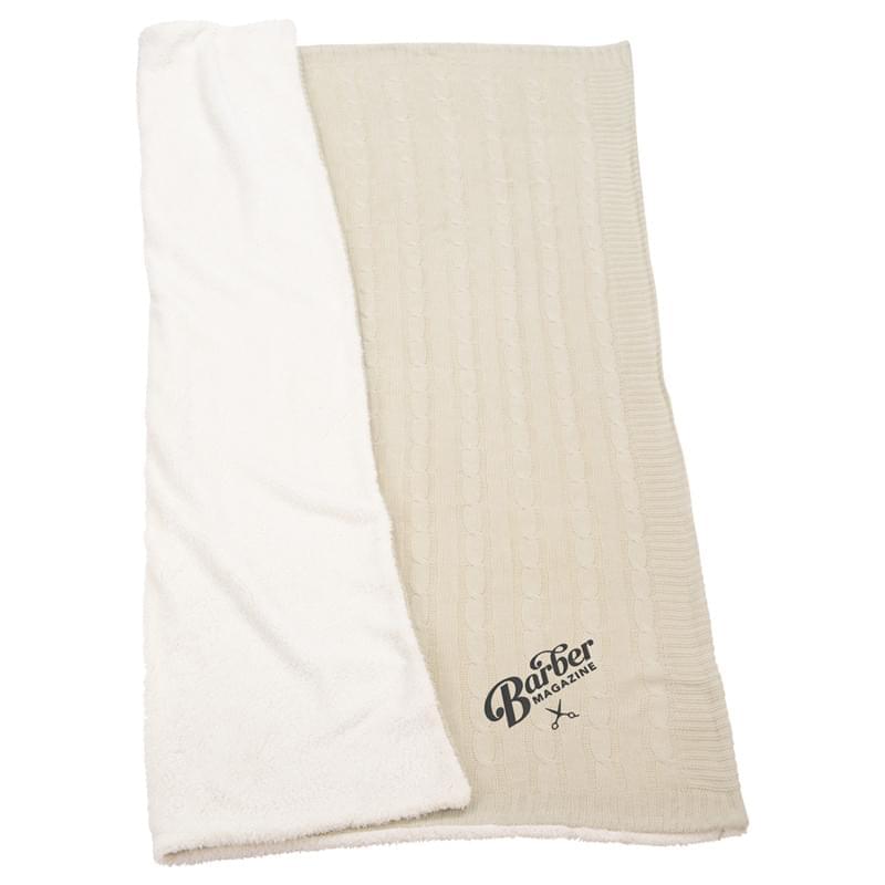 Field & Co.® Sherpa Cable Knit Blanket - 50" x 60"
