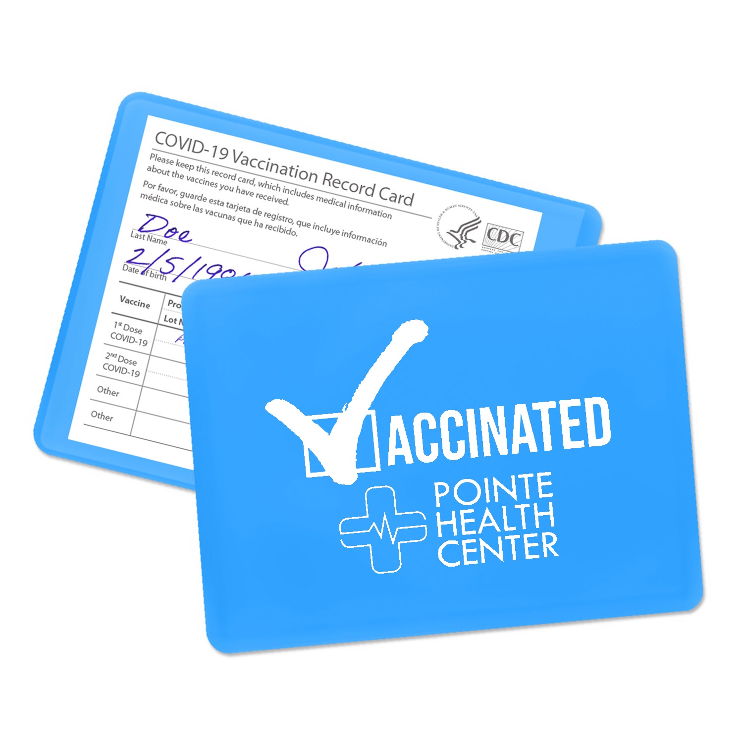 3-3/8" x 4-1/2" Vinyl Vaccination Card Holder image
