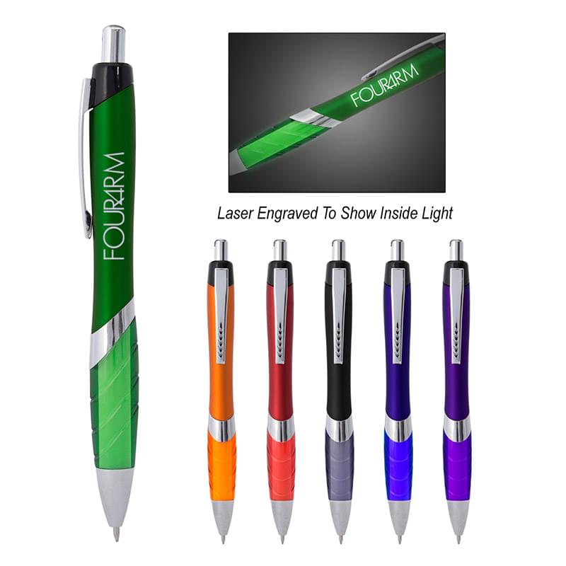 Light-Up Logo Retractable Pen