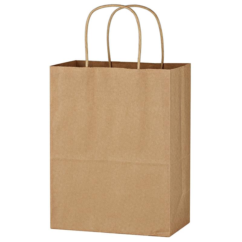 Brown Kraft Paper Bag with Handles - 8" x 10 1/4"