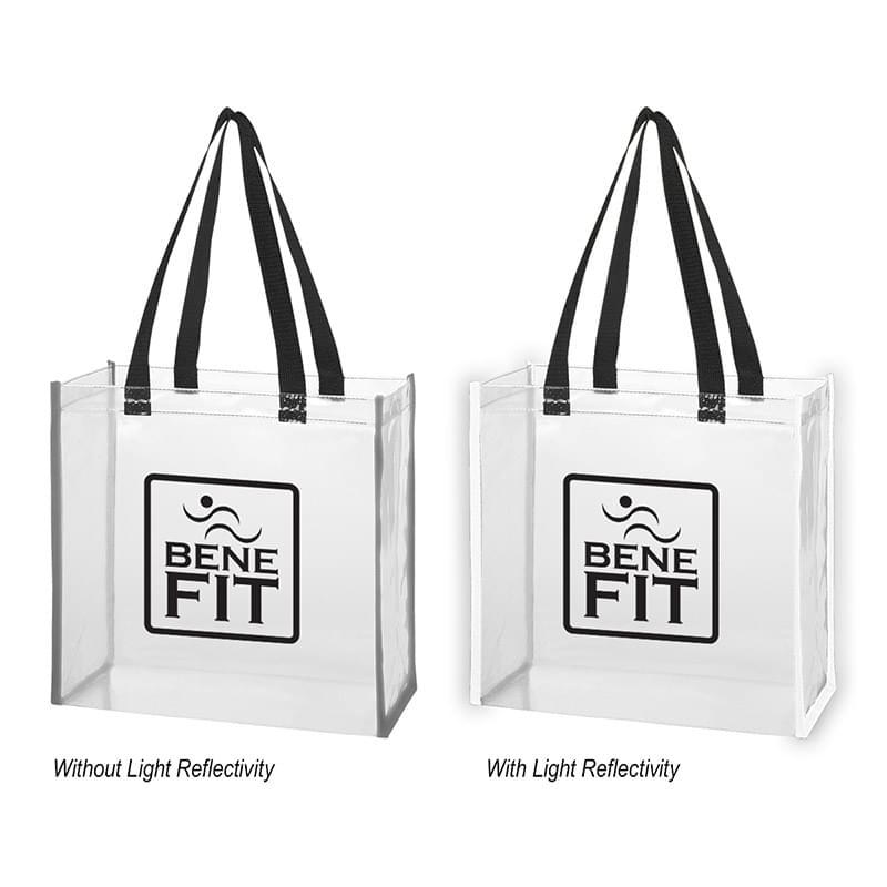 Clear Reflective Stadium Tote - 12