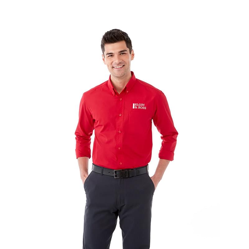 Men's Poly/Cotton Long Sleeve Button Down image