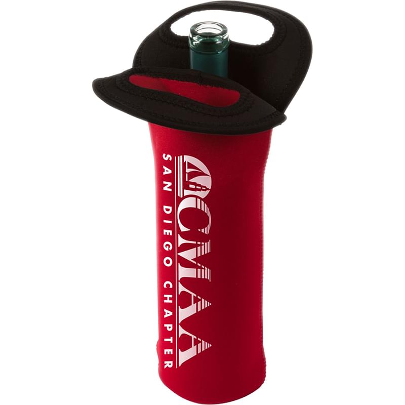 Neoprene Wine Bottle Bag - 4 3/4" x 14 3/4" image