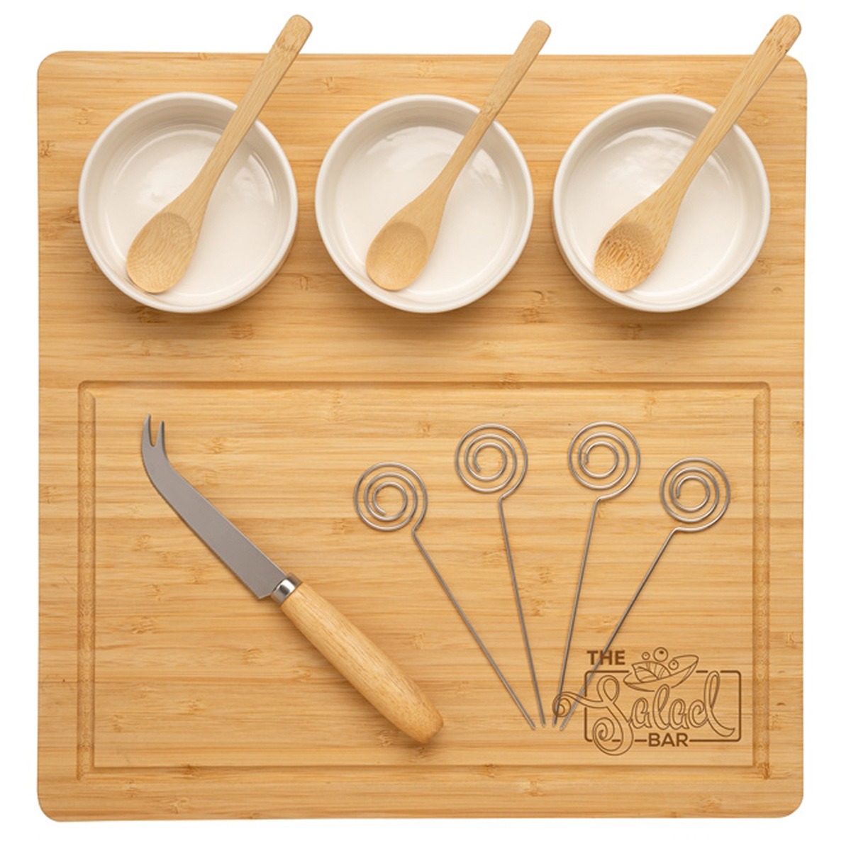 12-Piece Cheese Set & Charcuterie Platter